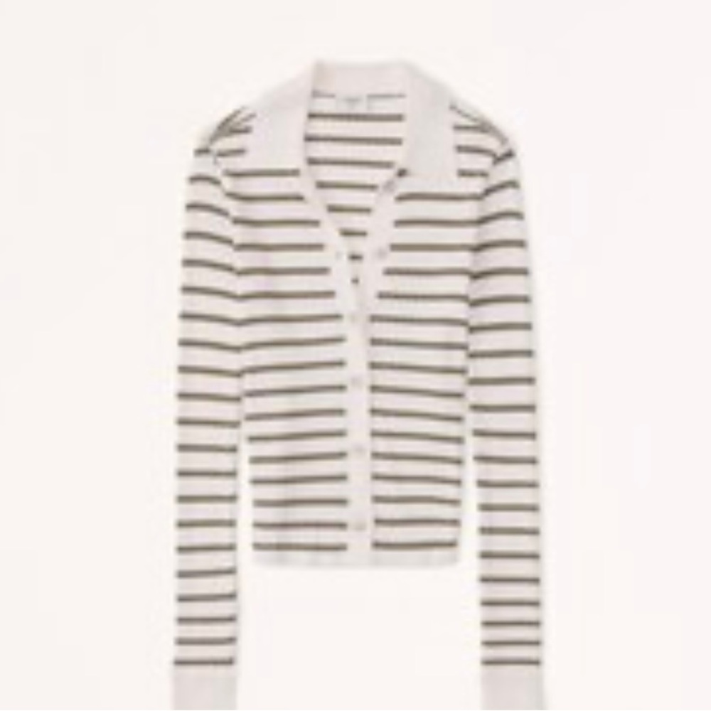 Abercrombie & Fitch Striped Polo Sweater